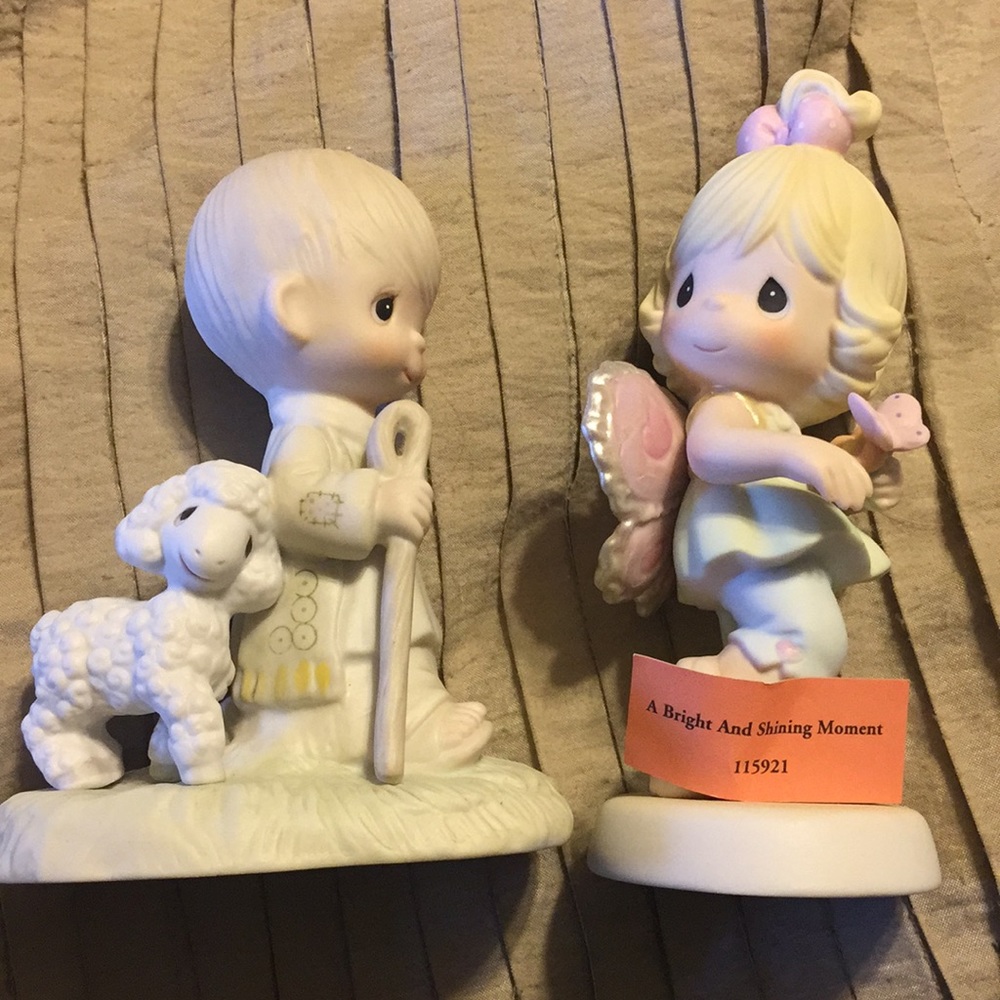 Prec Moments He Leadeth Me 1977 Original 21, Girl
